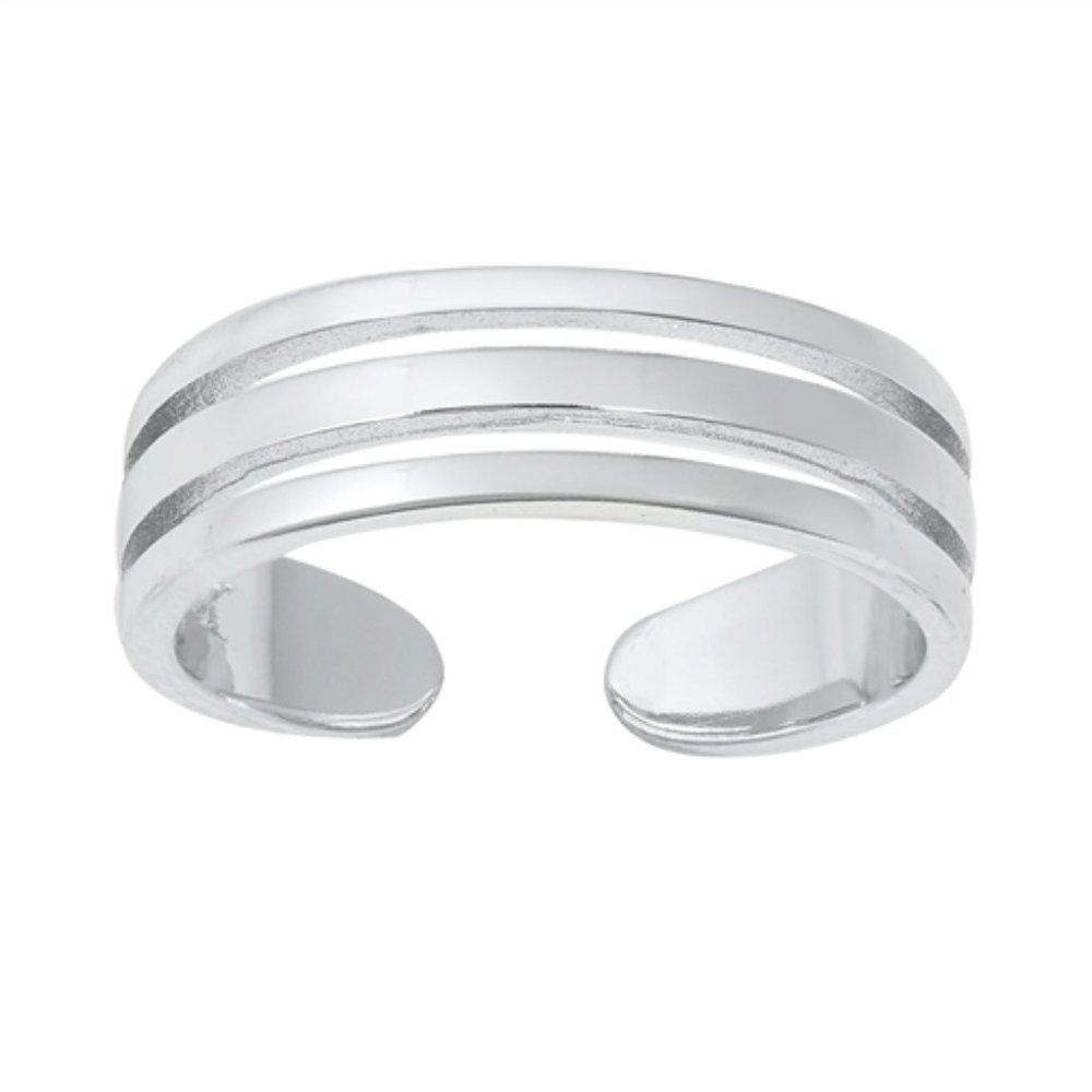 .925 Sterling Silver Toe Ring Adjustable
